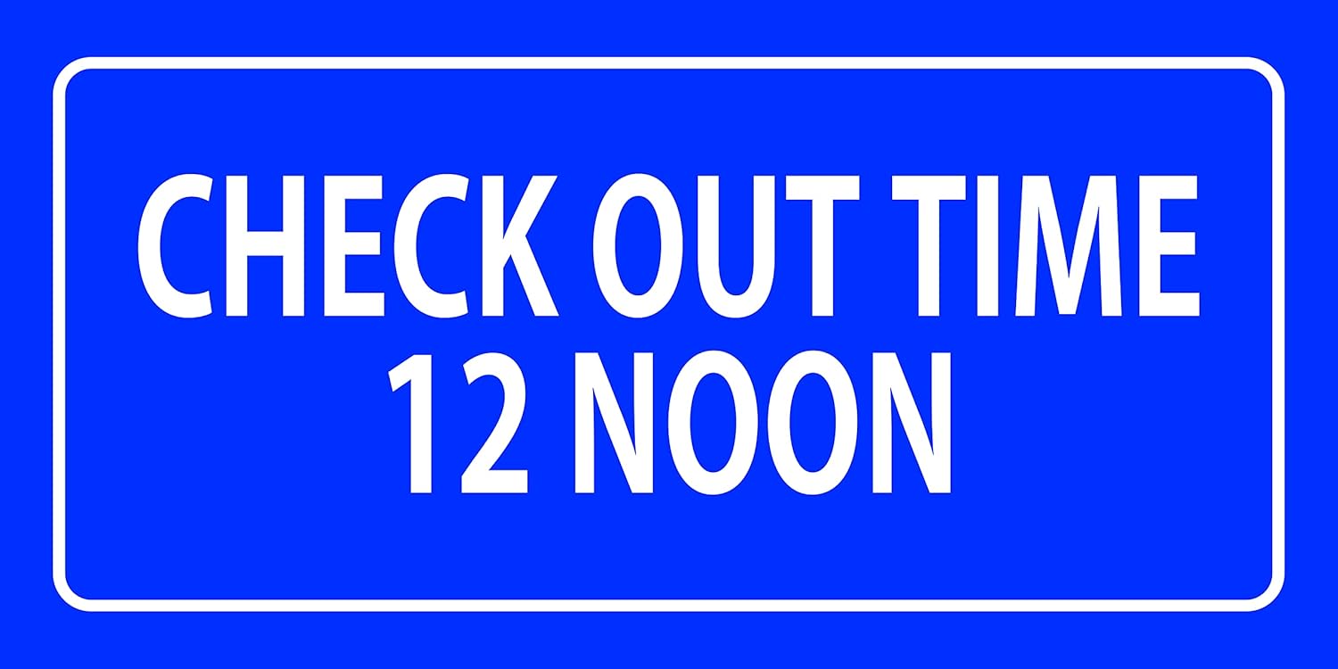 VoodooSperm Check Out Time Sign board Size 30 cm x 15 cm Amazon