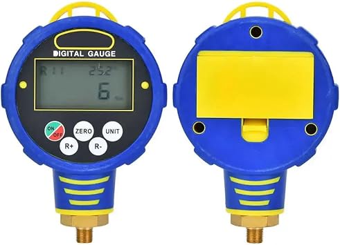 Wk-688l Pressur/e Vacuum Meter Measuring Portable Regulating Digital Display Refrigeration Air Conditioning Home Manifold Gauge(High pressure)
