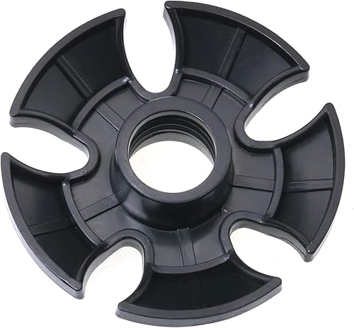 Miniatura 3 de MEETOOT 6 protectores de punta de poste de goma, cestas de nieve para bastón de senderismo, accesorio de repuesto para bastón de esquí, color negro