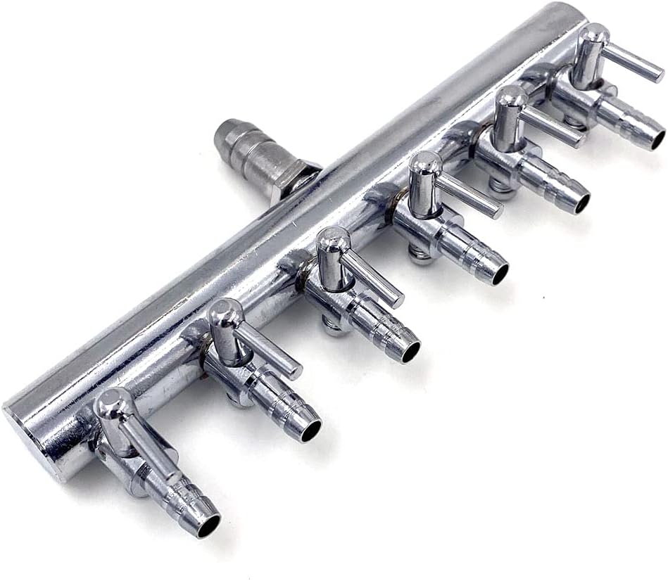 Aquarium Fish Tank 6 Ways Air Flow Splitter Lever Control Valve