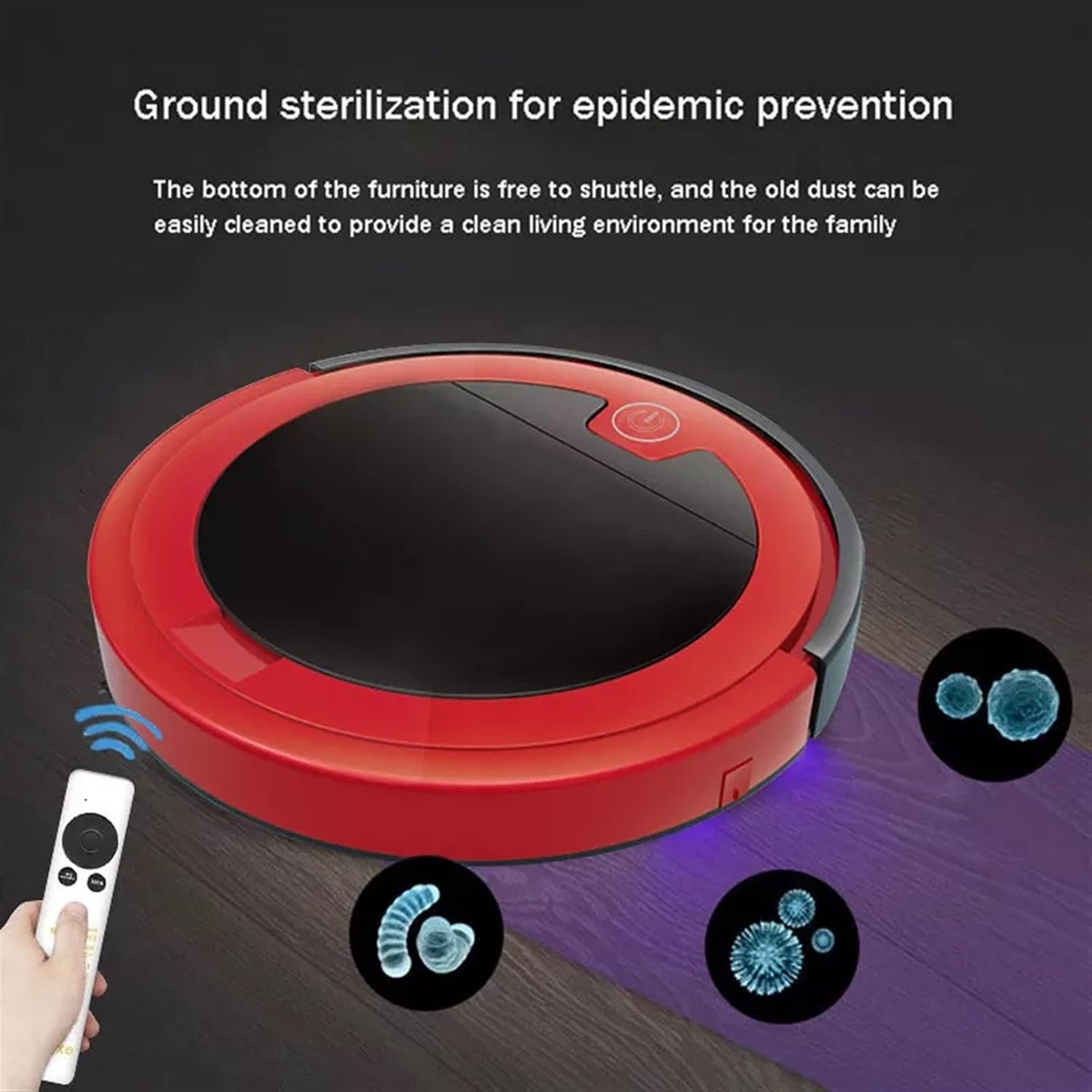 Robot mop Vacuum Cleaner Smart Remote Control Wireless Cleaning Machine Floor Dry Wet for Home Sweeping Vacuum Cleaner (Color : White) image 2