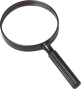 U.S. Toy US Toy One Jumbo 9" Plastic Magnifying Glass, Black