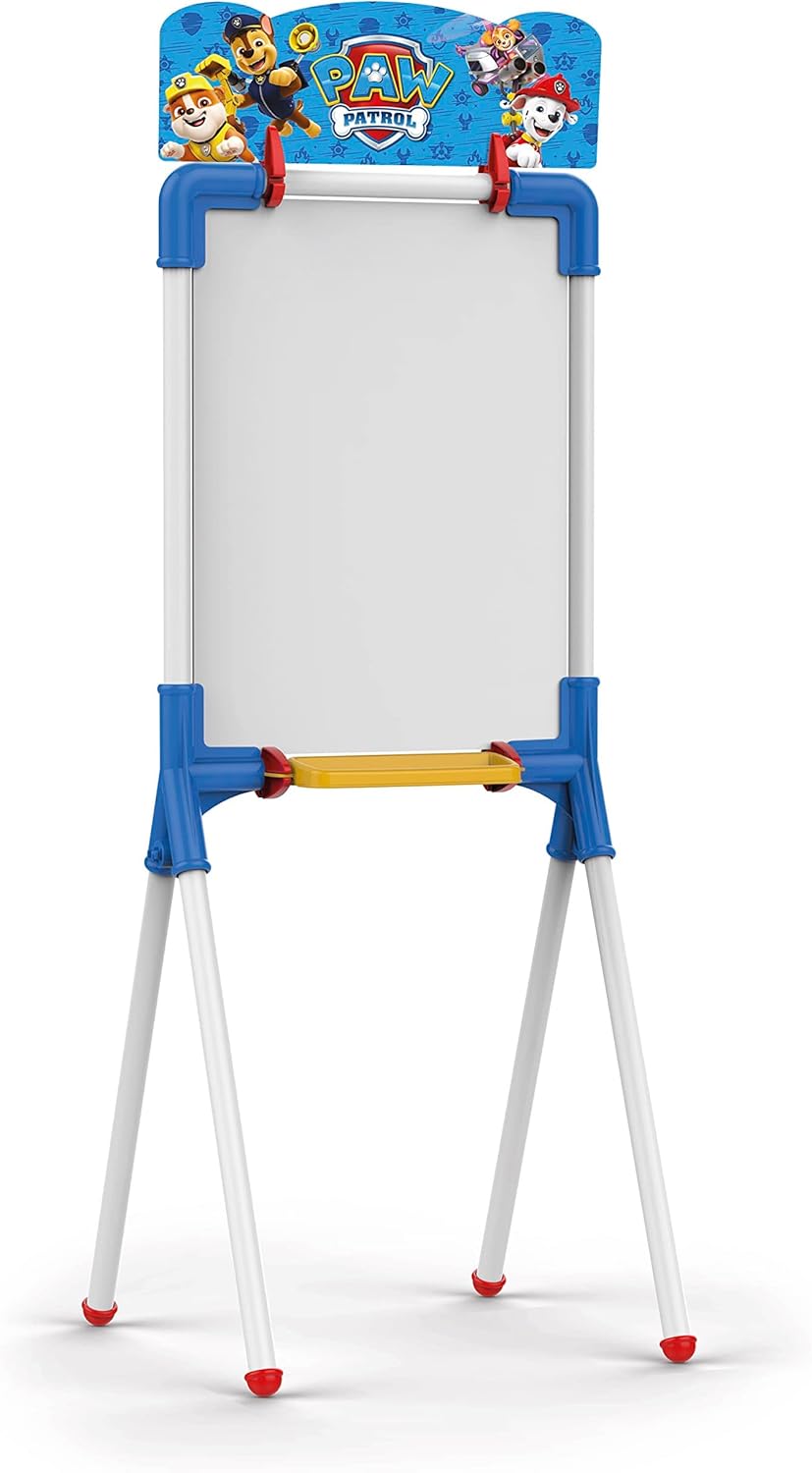 Chicos - Paw Patrol 2-in-1 Children's Board | Includes Marker, Chalk, Eraser and Paw Patrol Stencil | Heavy Duty | Double Sided Children's Easel | Ages 3+ (53023)