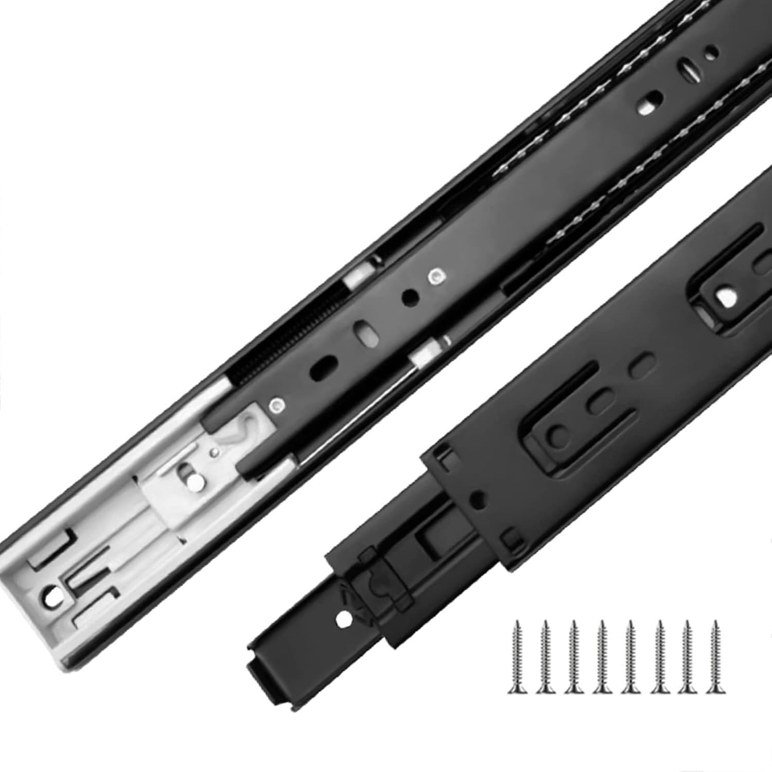 Guide for cassetti in acciaio nero