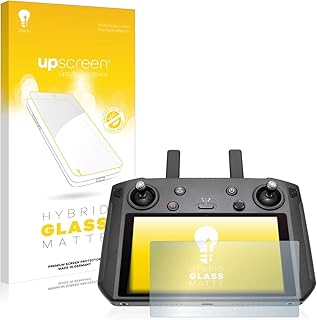 upscreen Matte Screen Protector Glass Film compatible with DJI Smart Controller - Anti-Glare, Anti-Fingerprint, 9H Glass Protection