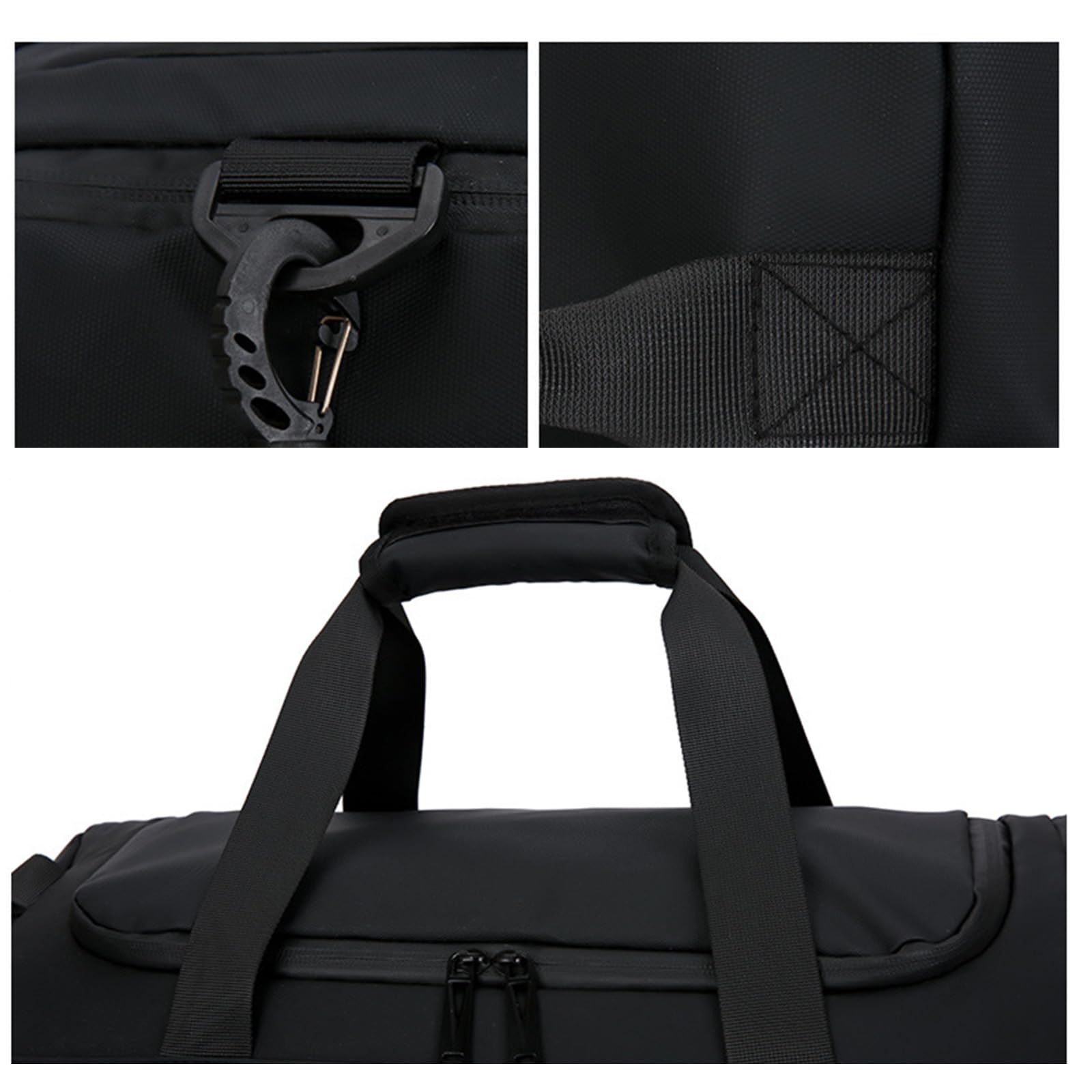 Borsone da viaggio impermeabile con tasca bagnata e scomparto per scarpe, borsone per sport, impermeabile, palestra