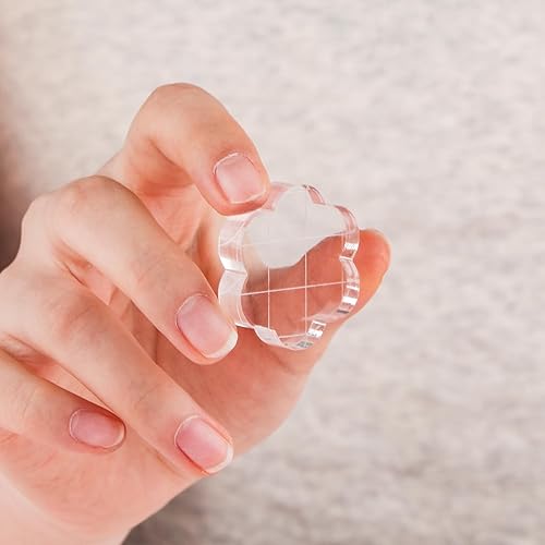 Miniatura 6 de Briartw Juego de 7 herramientas de estampado de acrílico con líneas de cuadrícula para álbumes de recortes, manualidades, tarjetas, kit de bloques