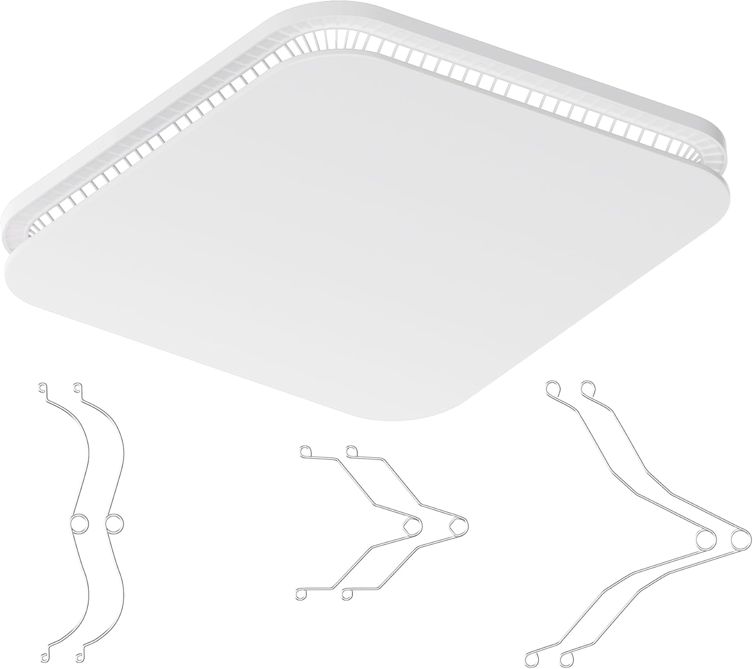 FG701S Square Bathroom Exhaust Fan Grille Cover Replacement, Ventilation Fan Grille Compatible with Broan-NuTone FG701 Exhaust Fan, 13.25 x 13.25 x 1.30 Inches