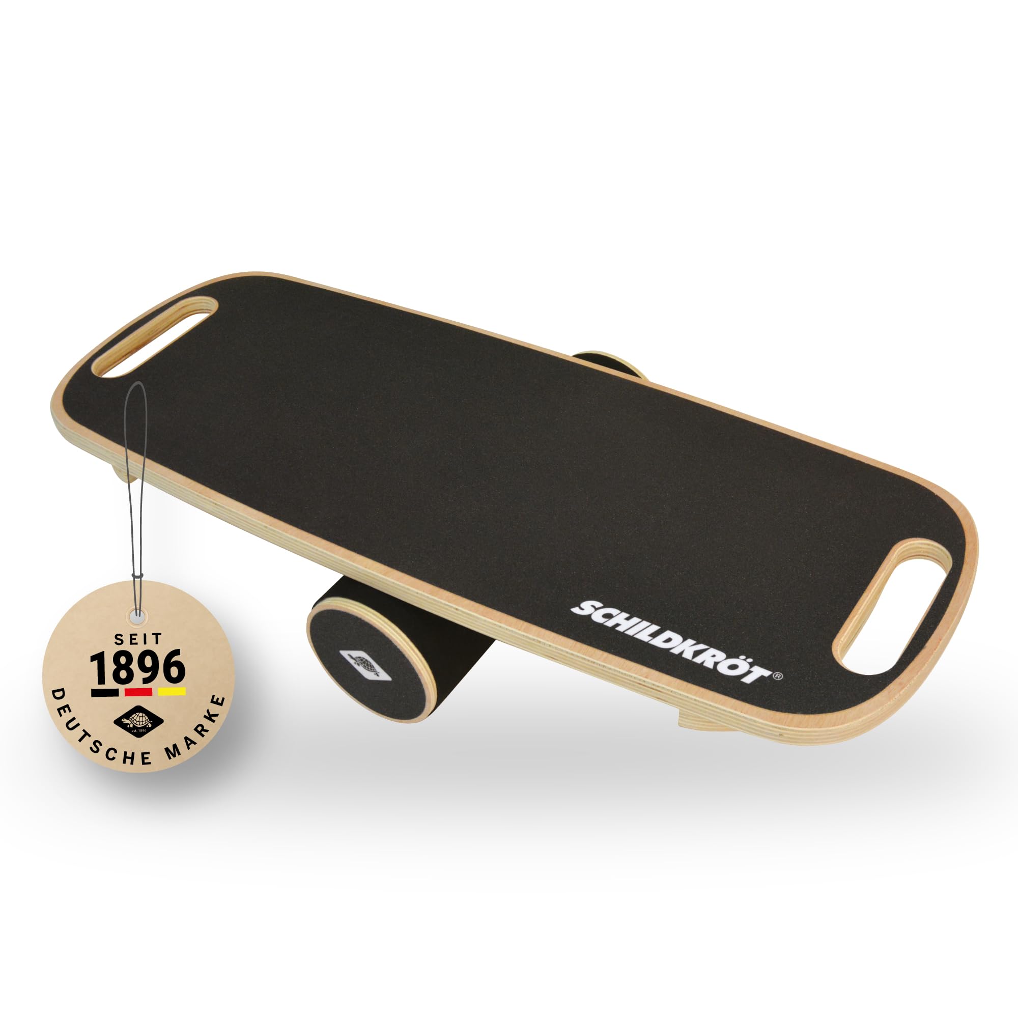 Schildkröt WoodenBalance 960243 Real Wood Board, Non-Slip Surface, Includes Instructions, in Colour Box