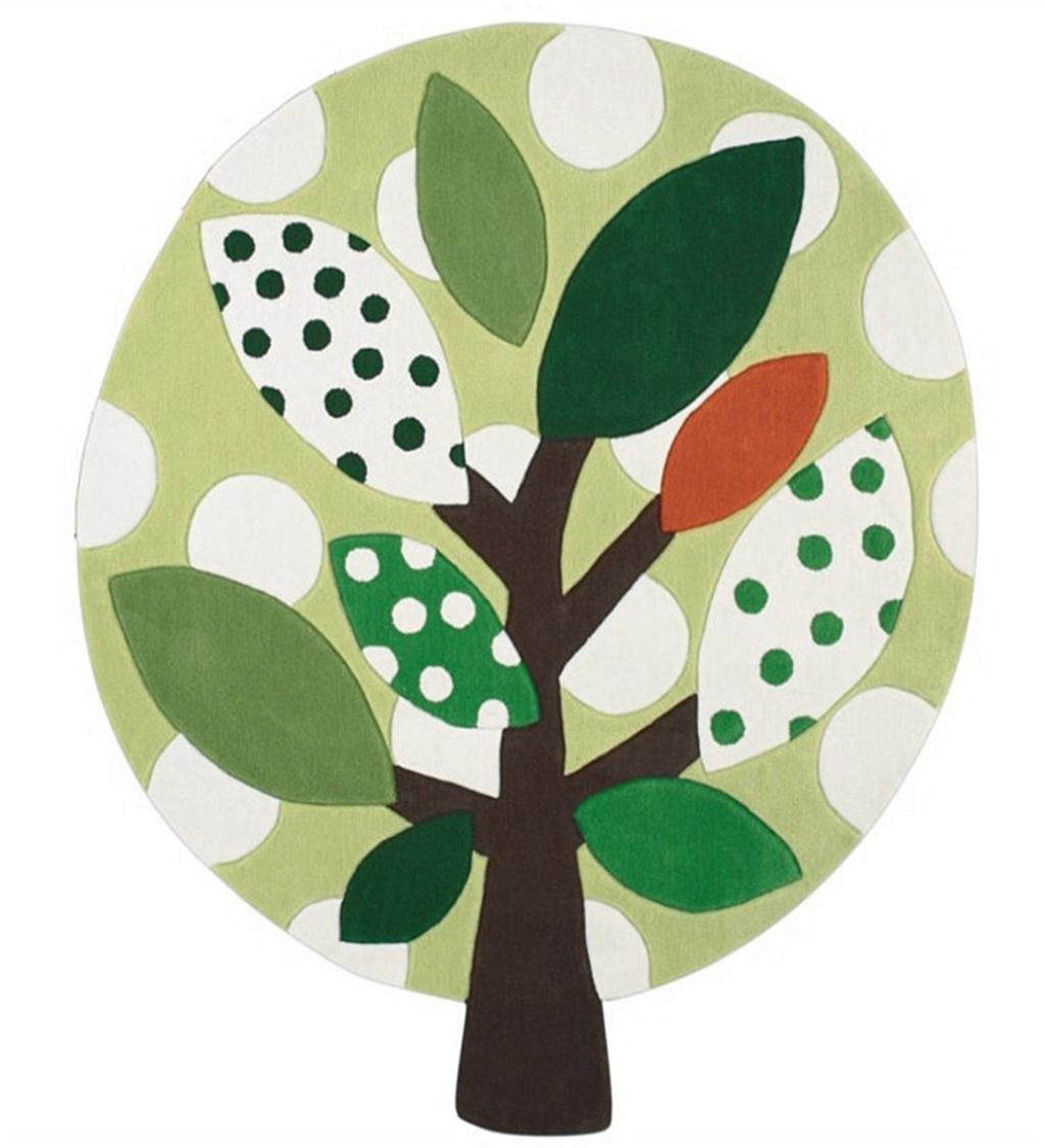 CAIJUN Rugs Cute Forest Carpet Creative Rug Children's Room Living Room Coffee Table Bedroom Bedside Mat 100 * 120cm Area Rugs