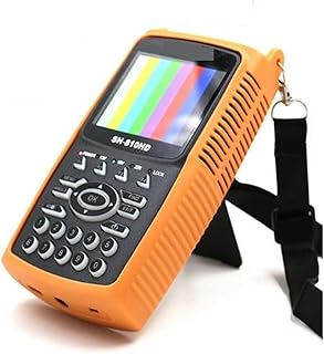 Signal Finder, SH-810HD 3.5 Inch LCD Screen DVB-S2 DVB-T2 Combo Digital Signal Finder Support CCTV 8PSK 16APSK Satfinder Meter 810HD LCD Sat Finder (Color : with CCTV, Size : Plug)