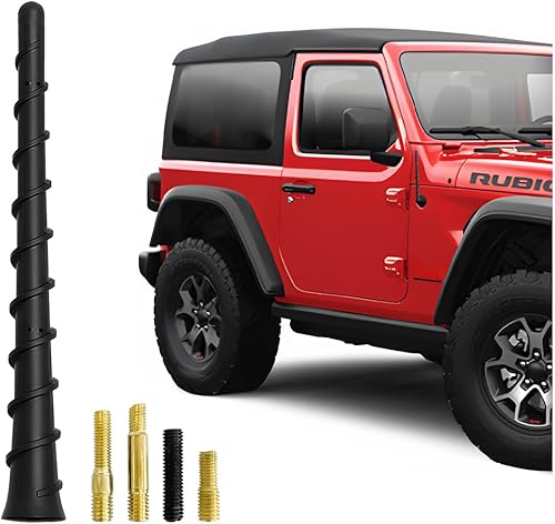 Antena en espiral de 7 pulgadas, cubiertas de antena universales, reemplazo de antenas de PVC flexible, accesorios automotrices exteriores