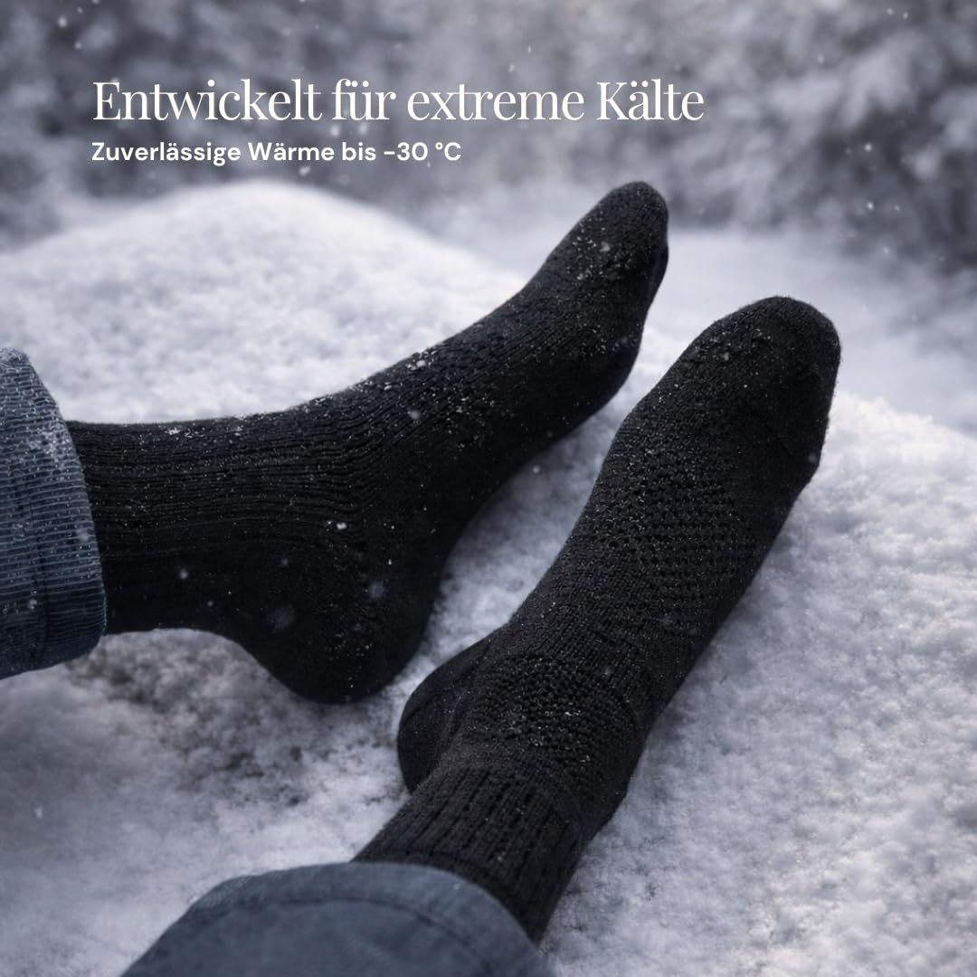 Vulpés HeatSock V1 PRO – Intelligente beheizbare Socken mit App-Steuerung | 360° Wärme | Für Arbeit, Outdoor & Wintersport