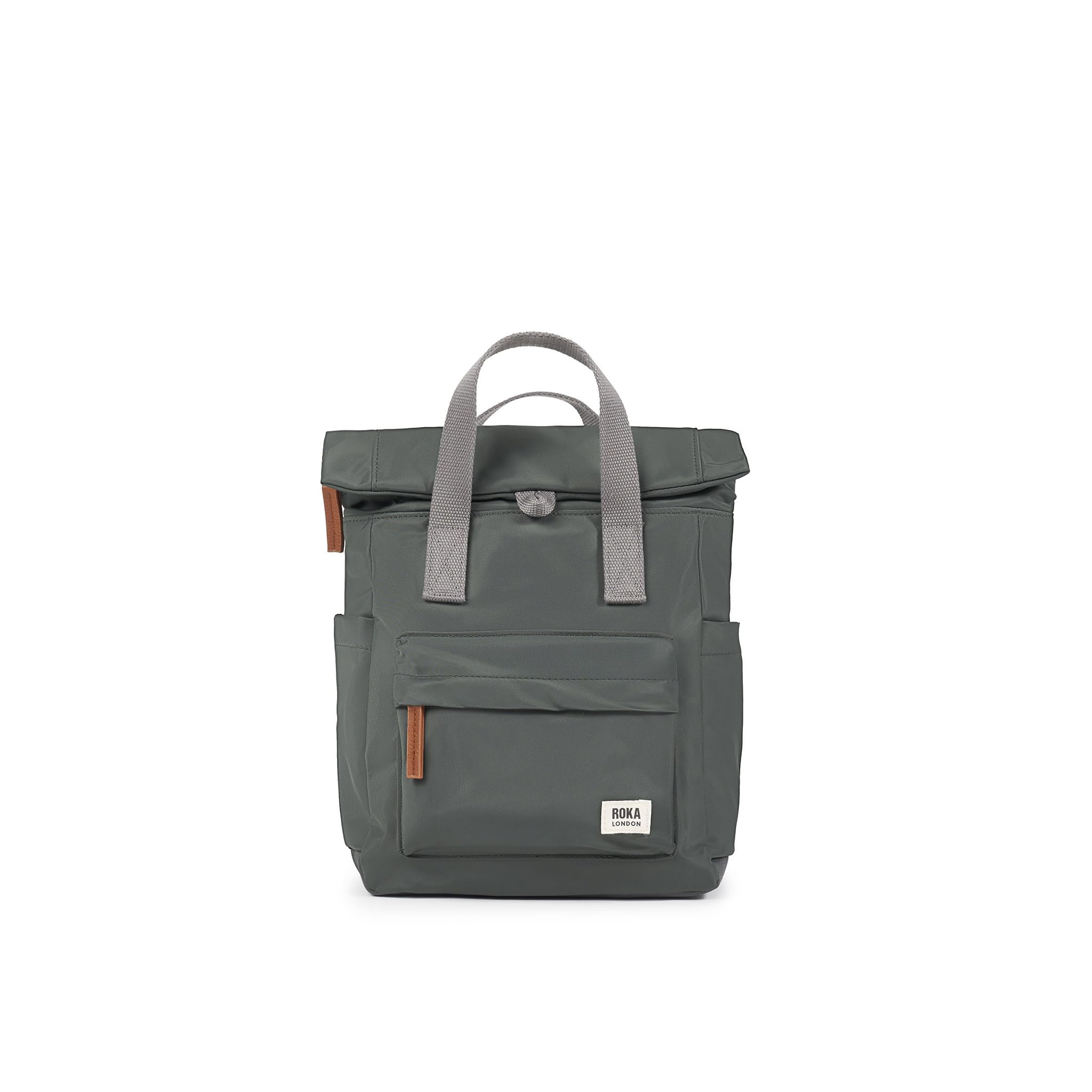 Roka London Canfield Small Sustainable Nylon Rucksack, Thymian