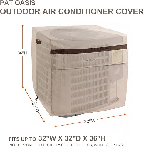Miniatura 2 de Cubierta de aire acondicionado para unidades exteriores, cubierta de aire acondicionado para invierno al aire libre, a prueba de nieve, impermeable,