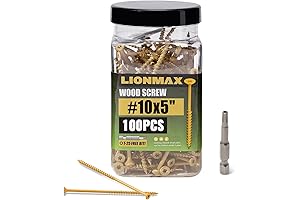 LIONMAX 5 Inch Deck Screws - Durable Outdoor Decking Solution