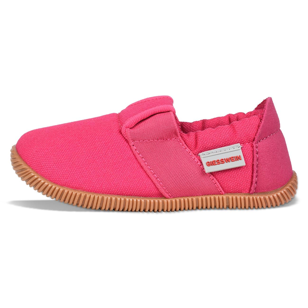 Giesswein Kinder Hausschuhe Söll Slim-Fit - Baumwoll Slippers für Mädchen & Jungen, Rutschfeste Kindergarten Schuhe mit Leder Innensohle