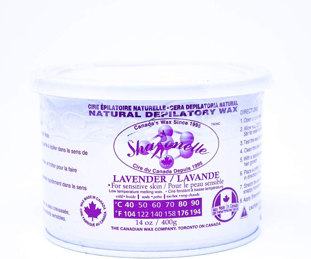 Sharonelle Natural Depilatory Wax Lavender 14oz.