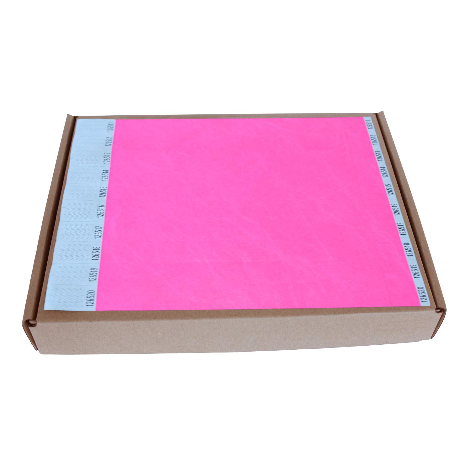 MP - Tyvek Pulseras 1000 unidades para Eventos, Color Rosa