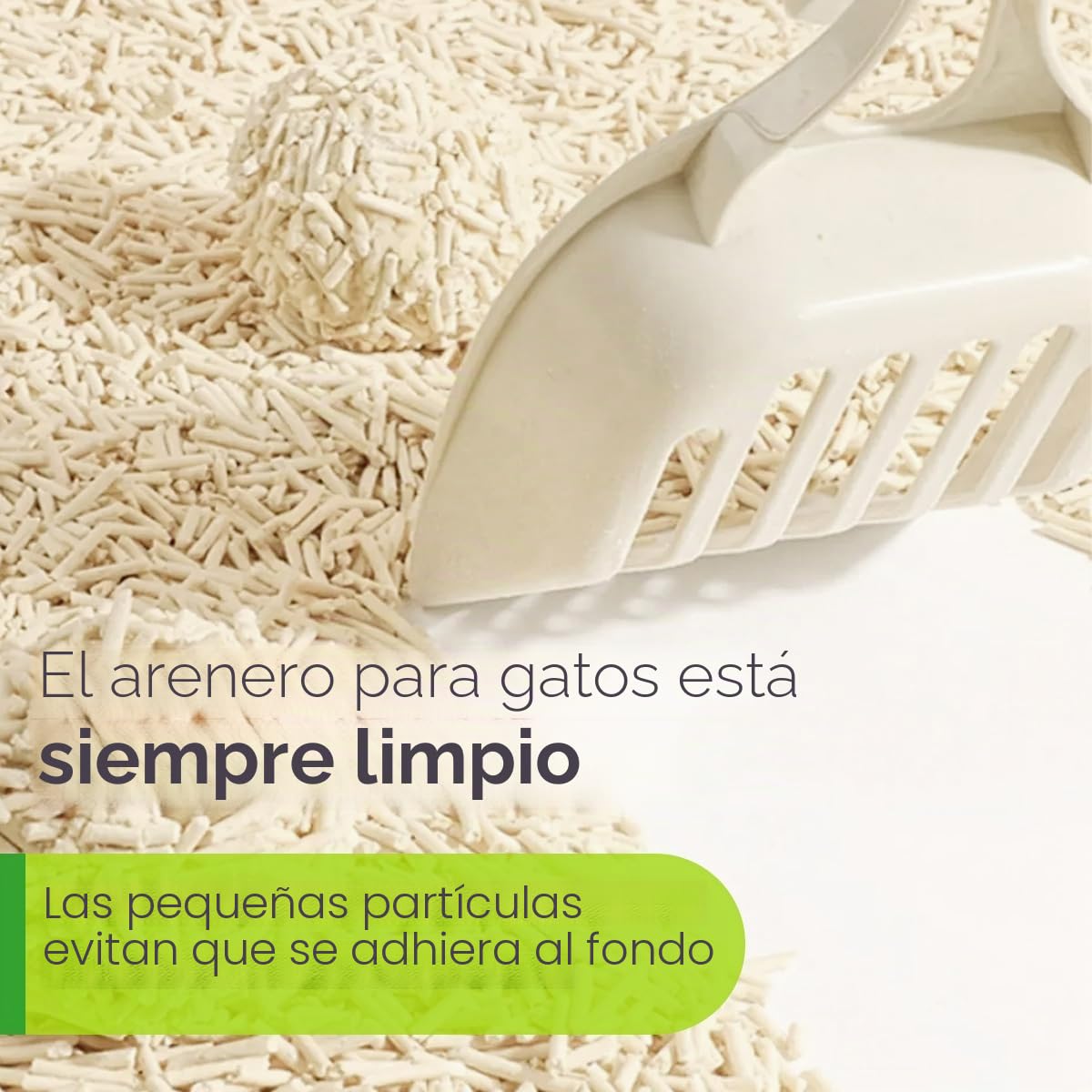 Tofu Arena para Gatos, 100% Natural, innovadora Arena de grumos, inodora, Completamente Soluble en Agua, Biodegradable, sin Polvo, Extremadamente Absorbente y de Secado rápido (4 Unidades)