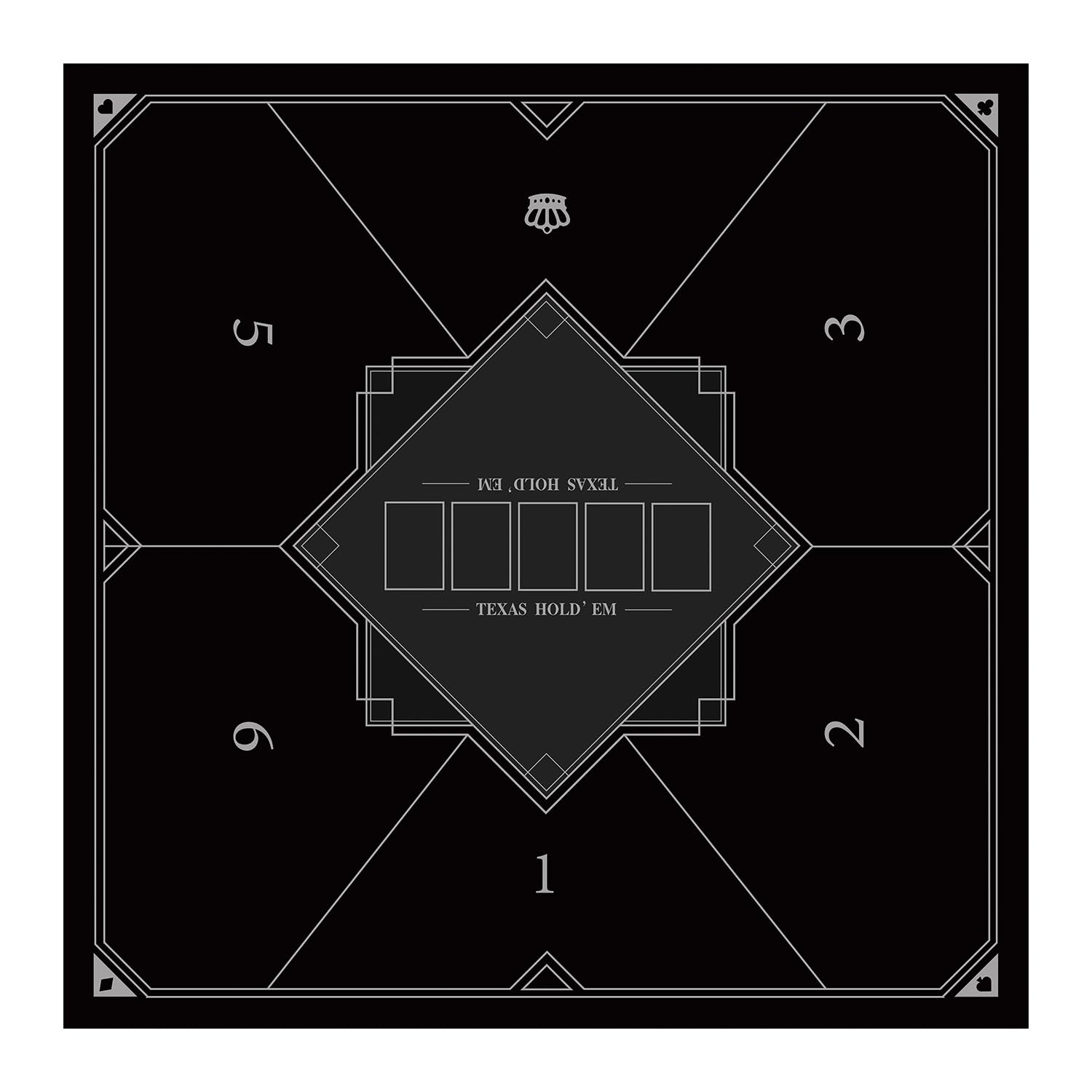 LaiEr 60/80/100/120/140/160cm Square Poker Mat Texas Hold'em Poker Rubber Mat Poker Topper for Tables Folding Portable Poker Table Top Layoutw for Poker Games Blackjack Casino(100 * 100cm FangTuAn2)