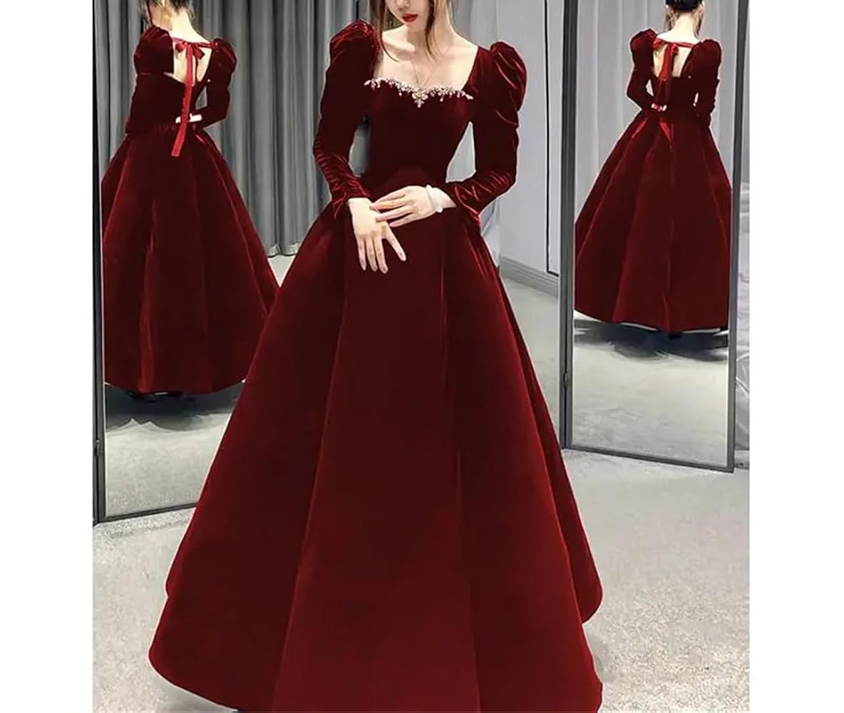 ワンピース Ameri VINTAGE VELOUR PUFF SLEEVE DRESS VELOUR PUFF SLEEVE DRESS（ドレス）｜Ameri（アメリ）の