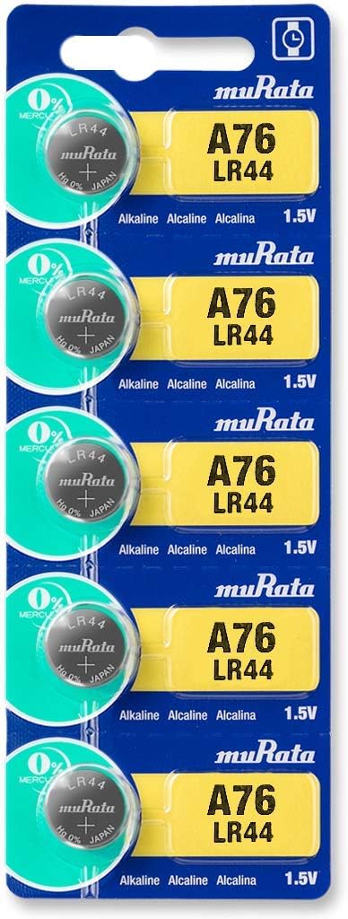 Murata alkaline battery, size LR44