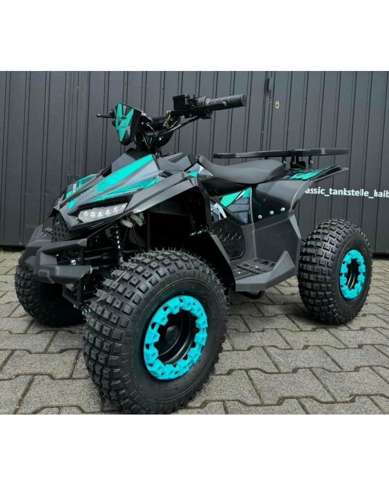 T-MOTO - Quad a Benzina Naples a con Retromarcia - Quad Adulti e Giovani Piloti, Potente e Versatile per Percorsi Off-Road 4 Tempi (Blu)