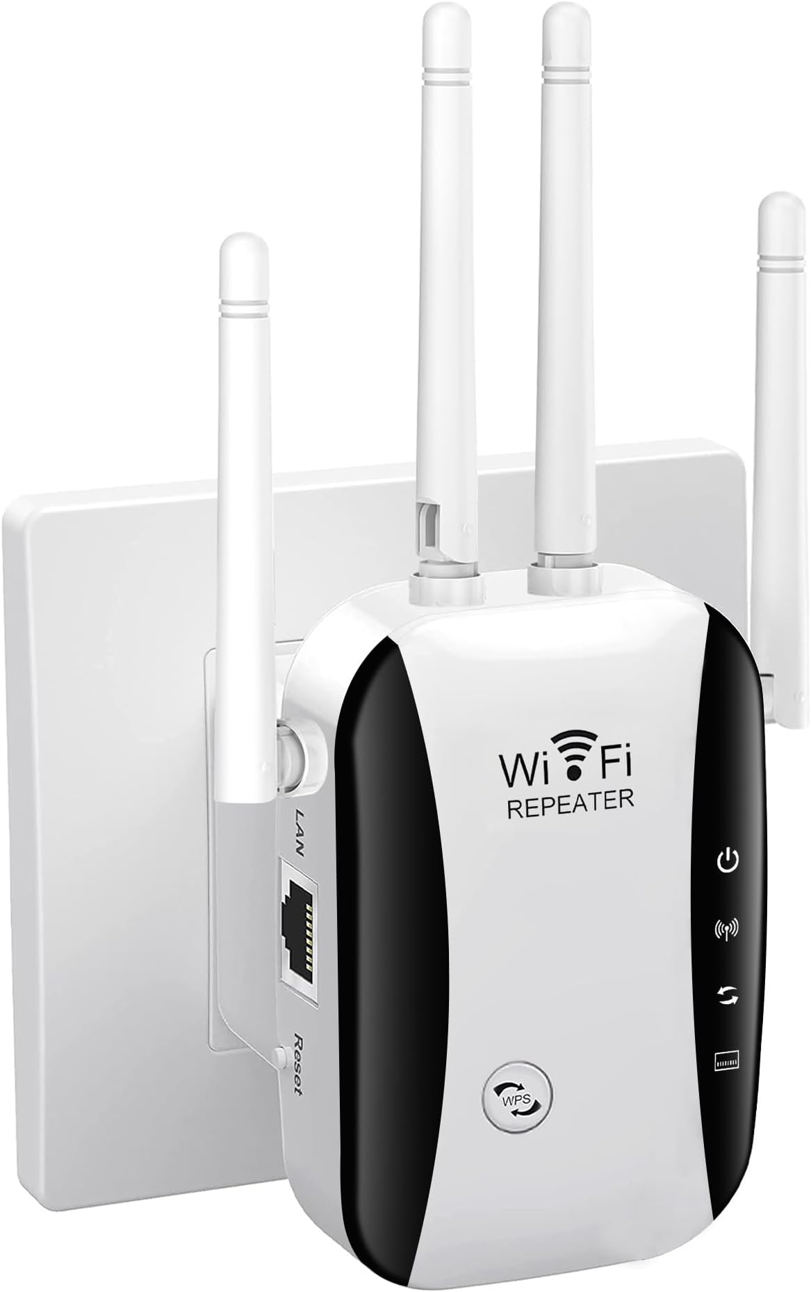 Ripetitore WiFi 300 Mbps - Amplificatore Segnale 2.4 GHz, Portata 100 M, Facile Installazione - Foto 2