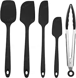 Facibom Jogo de Espátulas e Pegador em Silicone para Confeitaria, SU201312