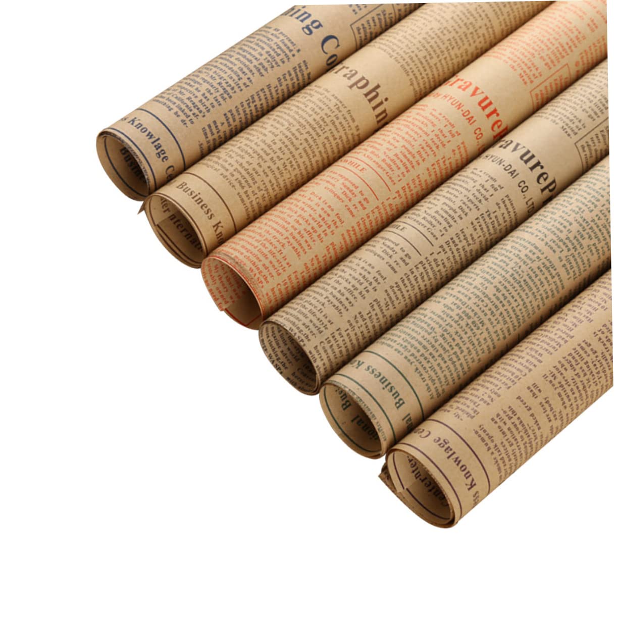 LALAFINA 50blätter Kraftpapier für Geschenke im Vintage-stil Geschenkpapier aus Hochwertigem Papier Retro-papierverpackungen für Blumensträuße und Andere Anlässe Zufälliger Stil