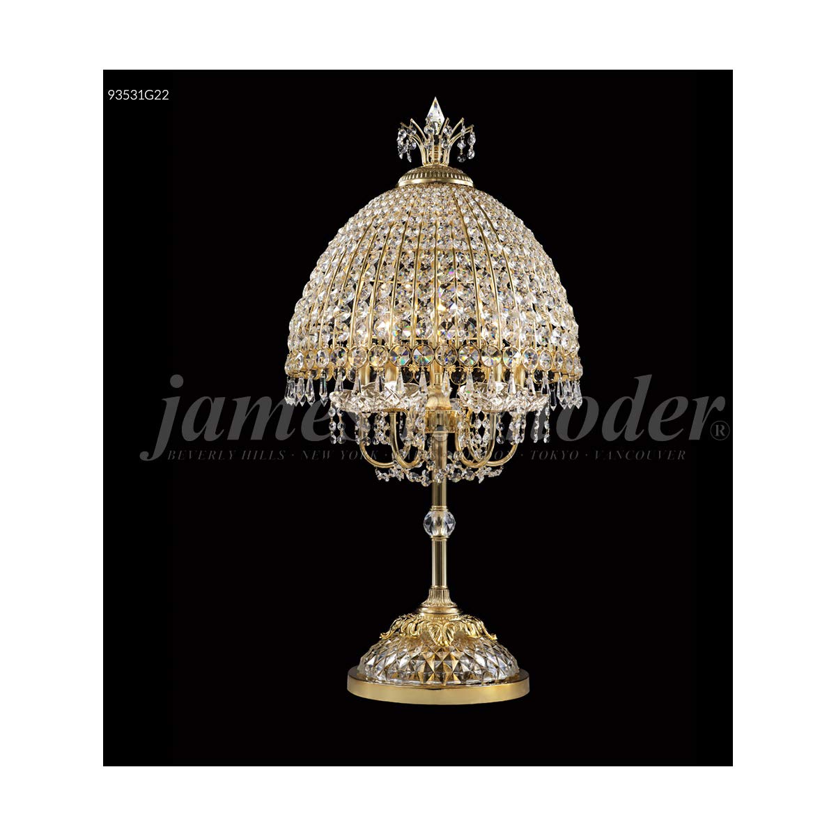 93531G22 IMPERIAL Crystal Table Lamp