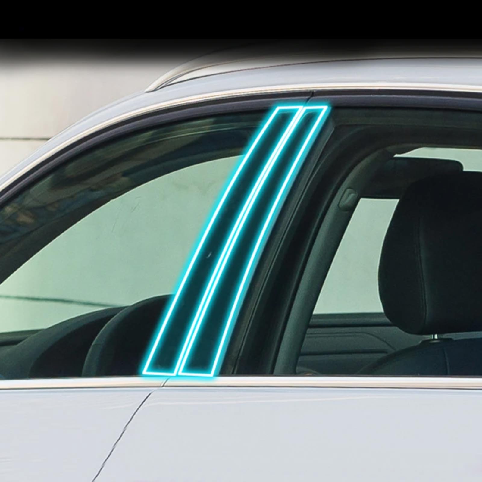 Pellicola protettiva per carrozzeria auto B C per lunotto, antigraffio, in TPU PPF, accessorio per Audi A3 8Y 2014-2023 (colonna centrale trasparente)