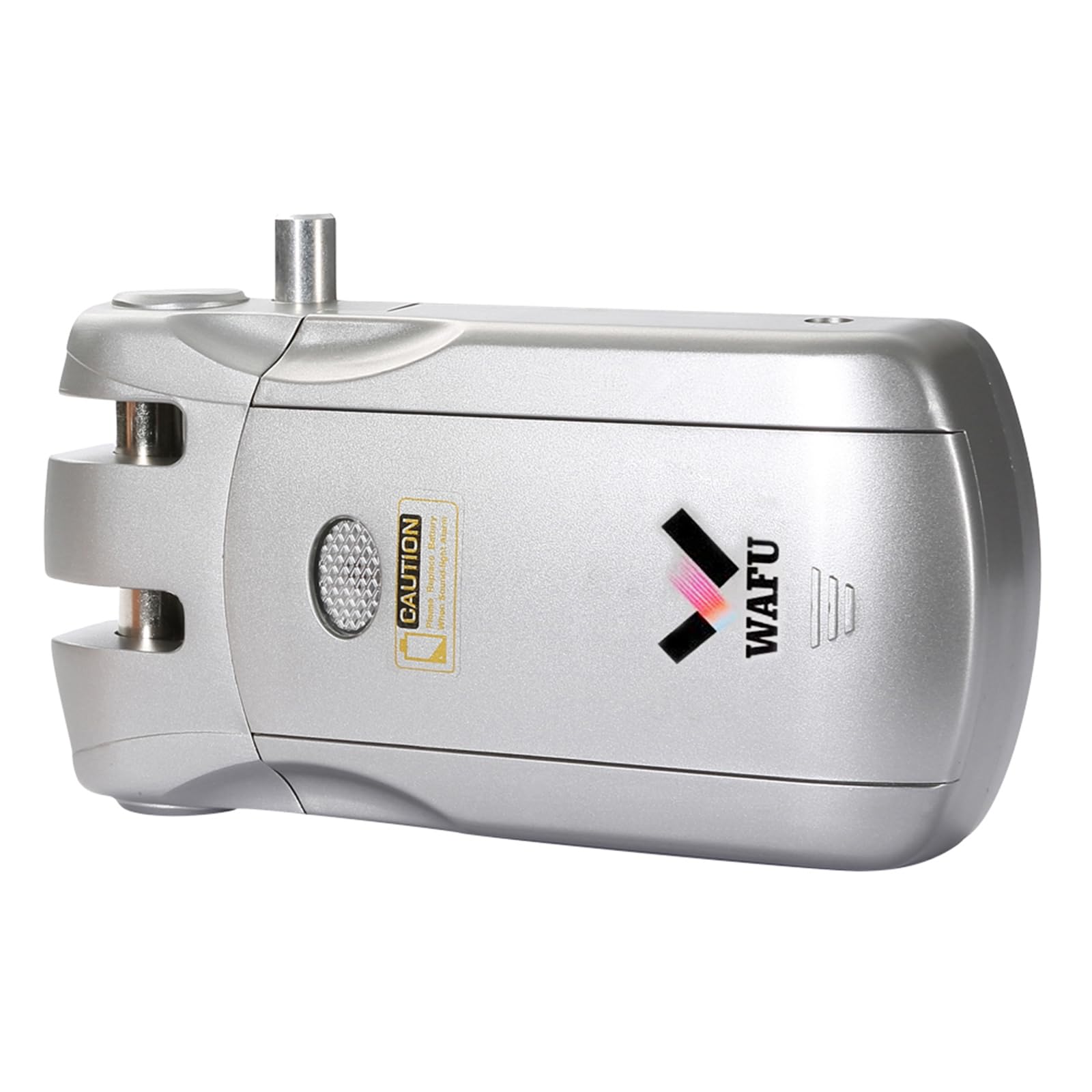 WAFU Bloqueo de Control Remoto Inalámbrico Método de Bloqueo de Tigre con 4 Teclas Remotas, Alimentación USB, para Control de Acceso a Smart Home Villa Office (Plata)
