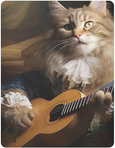Miniatura 2 de Fitted Crib Sheets Cat Playing Guitar Baby Crib Sheets for Boy & Girl Toddler Mattress Sheets 21216535
