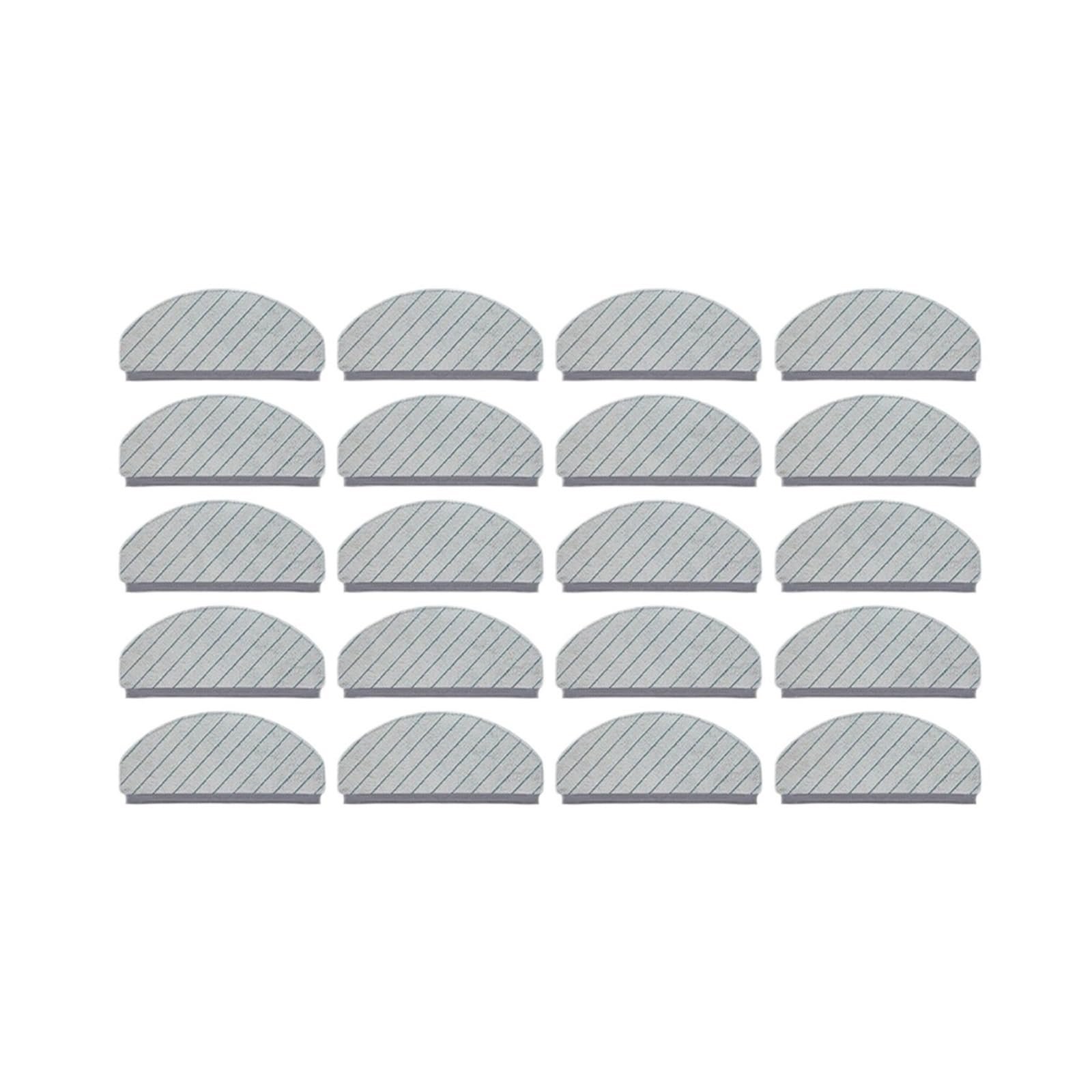 LTDXLNBWQ Compatible With ECOVACS Deebot N20 N20 PLUS N20 PRO PLUS Spare Parts Main Side Brush Hepa Filter Mop Cloth Replacement Accessories(20 Pc)