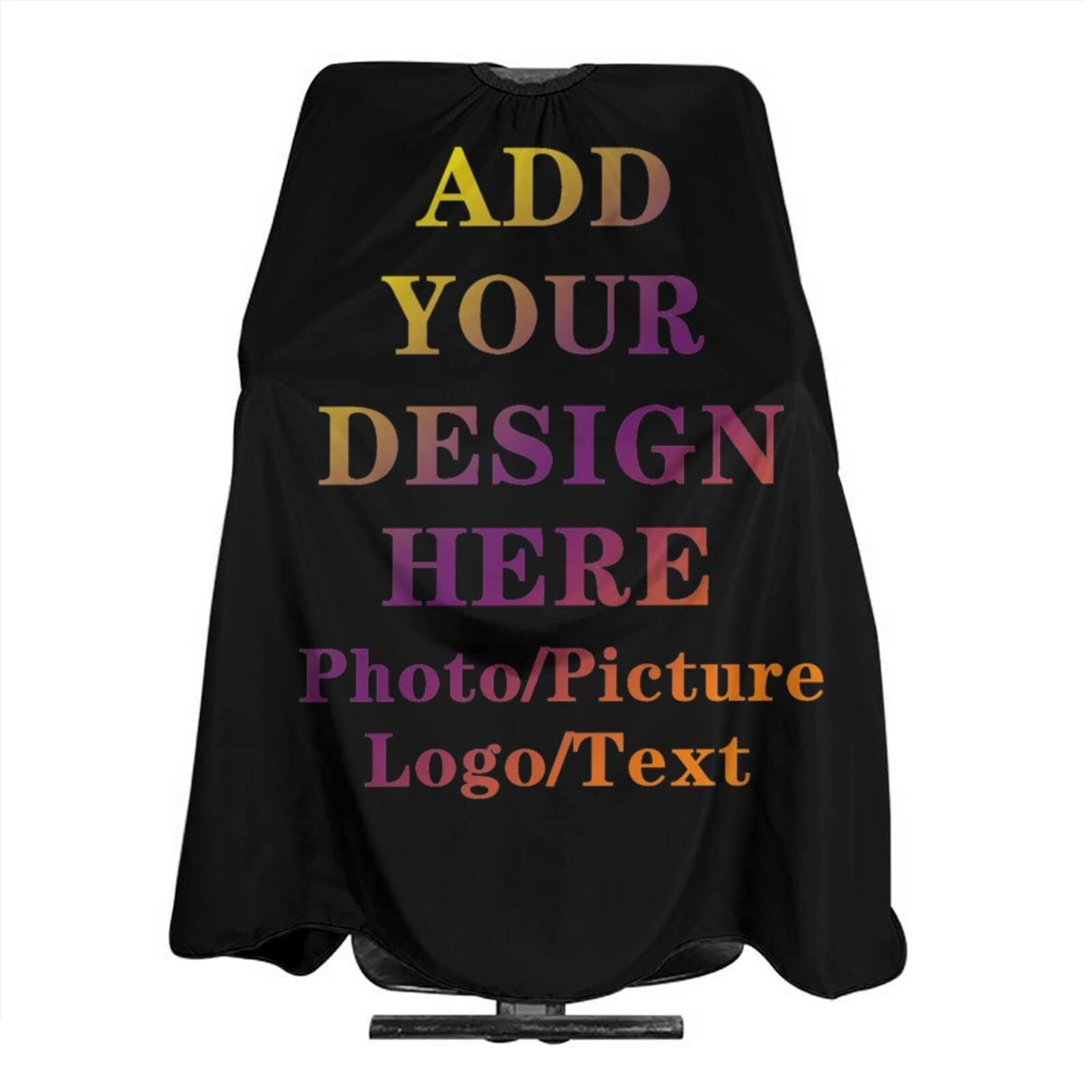 Custom Barber Cape for Men Personalized Professional Hair Cutting Cape Designed Your Logo Image Text Salon Haircut Cape for Home Salon and Barbershop
