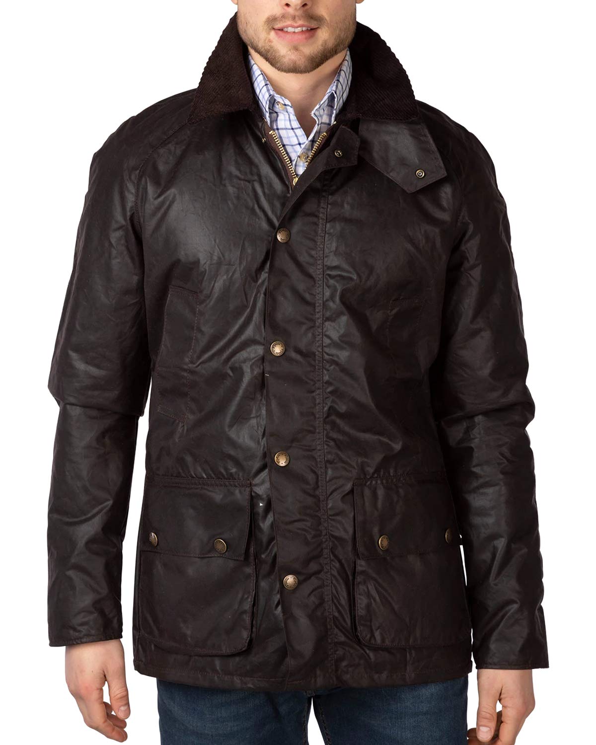 Rydale Mens Richmond Classic Waxed Cotton Slim Fit Jacket Country Gent's Bown Olive Coat