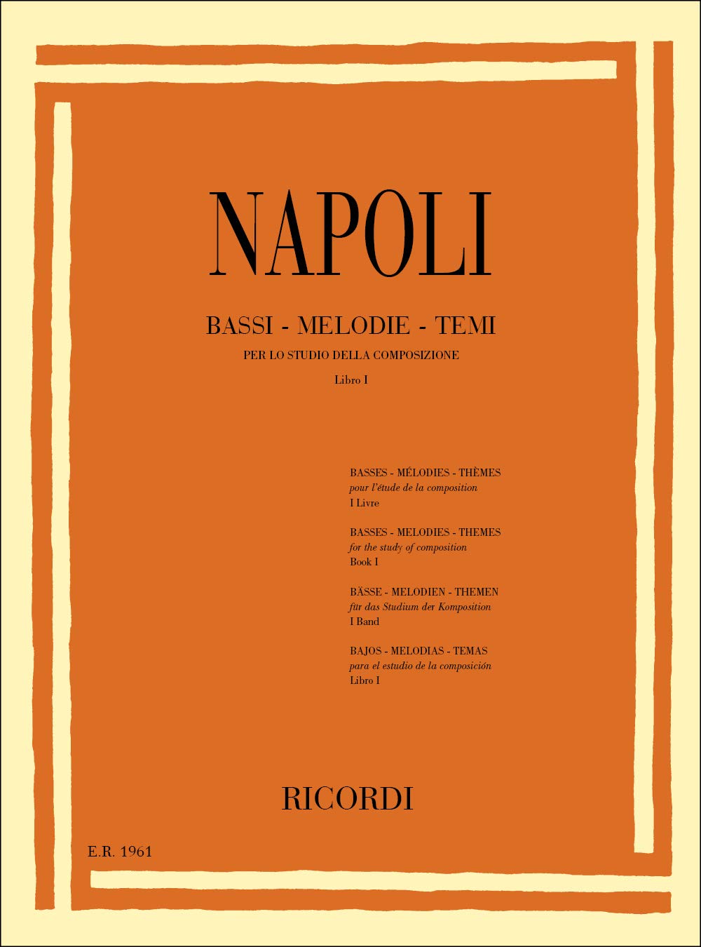 Recursos Música Clásica Libro De Teoría Musical - Bassi Melodie Temi Per Lo Studio Della Composizione G. Napoli Graves Melodías - 9