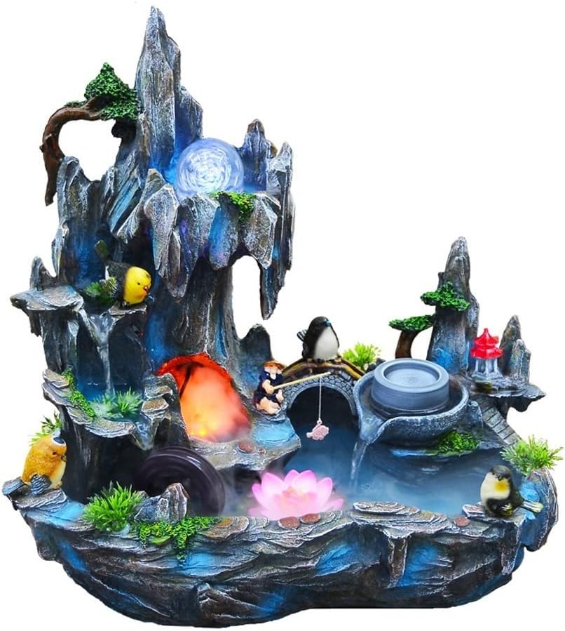Waterfall Fountain Relaxing Desktop Fountain Rockery