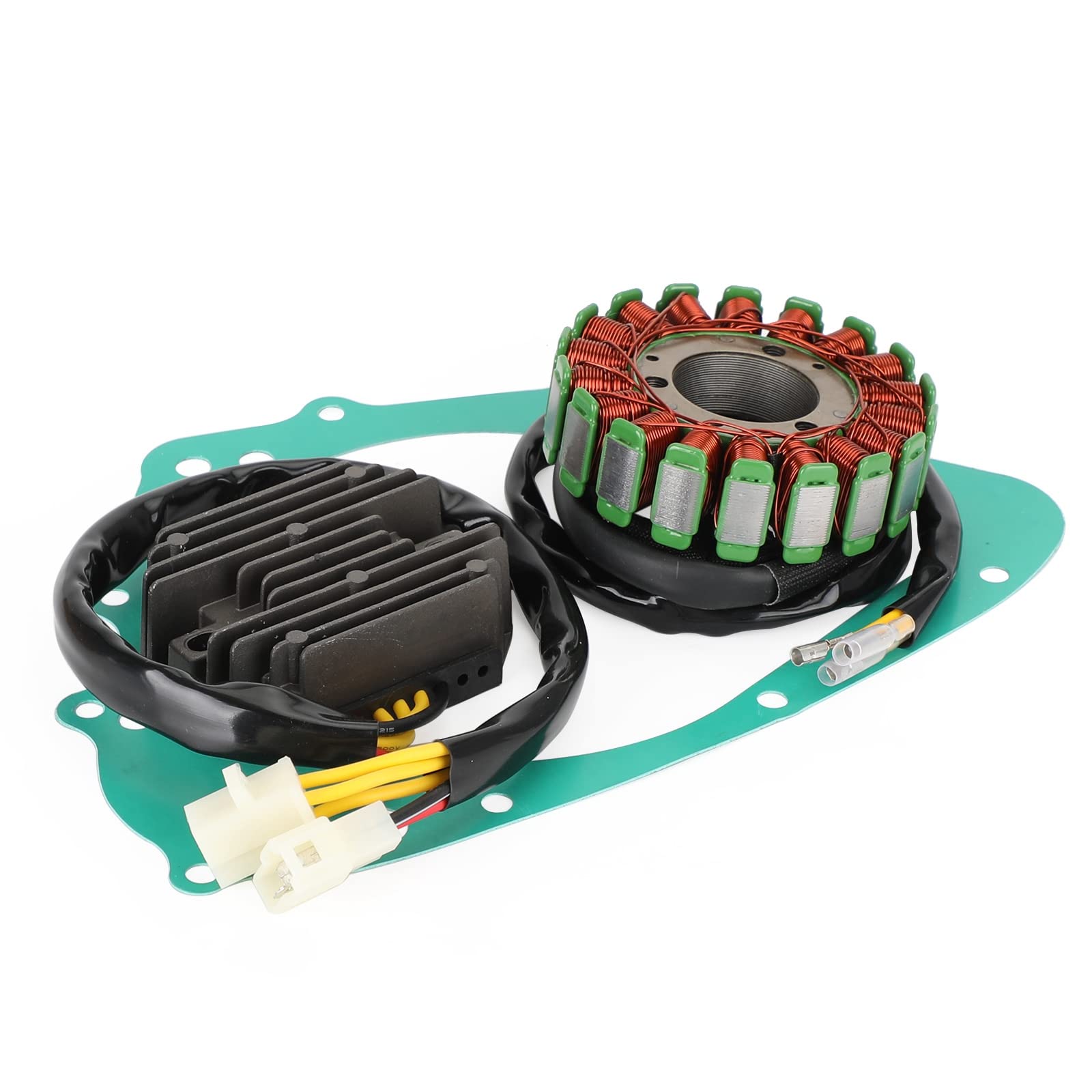 Topteng Magneto Coil Stator + Voltage Regulator + Gasket Assy Apto para Suzuki GS 500 E ET 1989-2000
