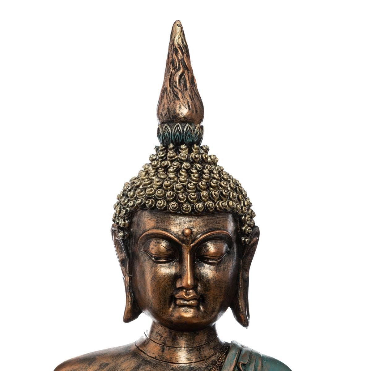 Atmosphera – Figur Buddha sitzend – Kunstharz, Höhe 73 cm