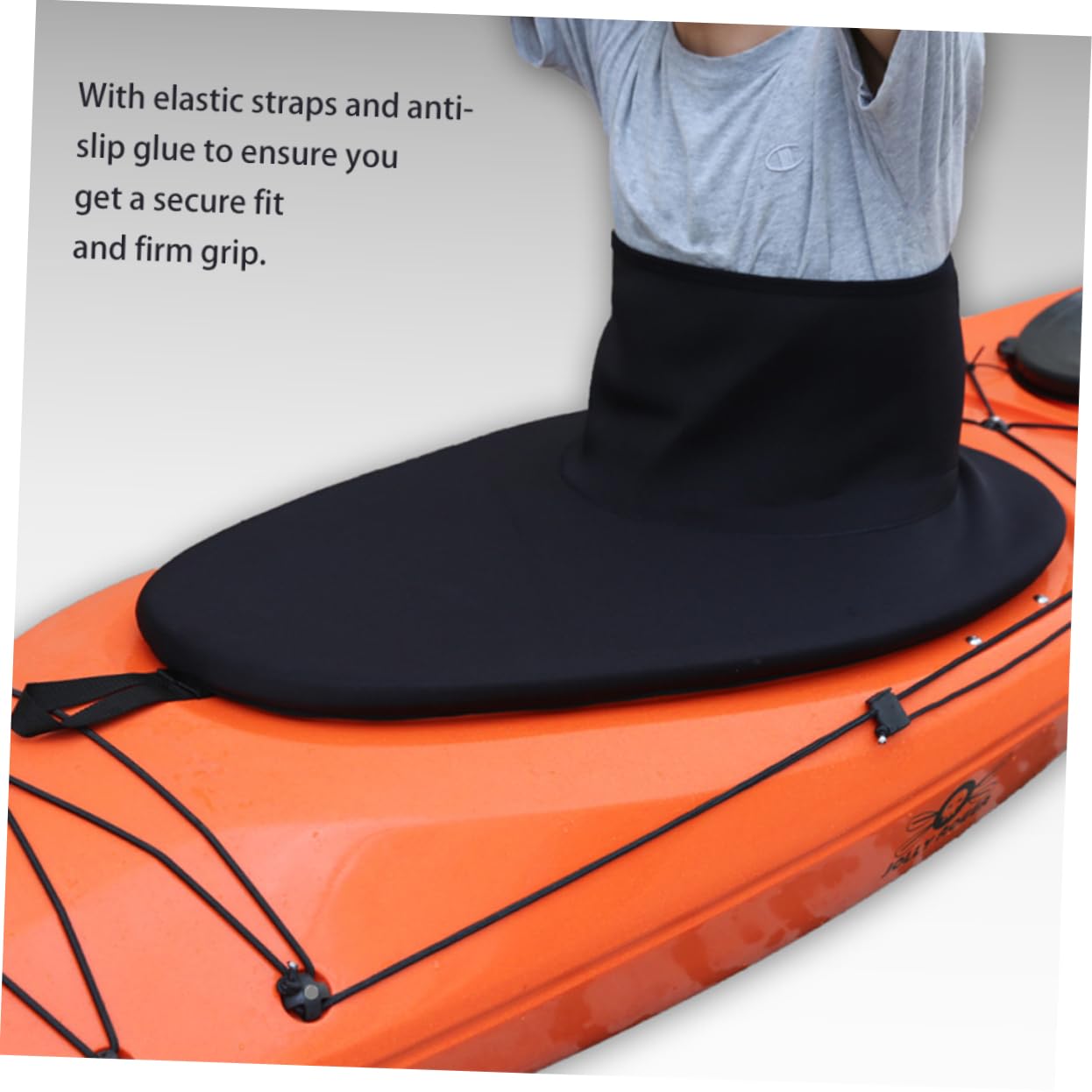 Faldones de Cubierta de Kayak Impermeables de Neopreno Sbr Correas Elásticas Antideslizantes para Piragüismo y Kayak en Tamaño Único 85-105 Cm