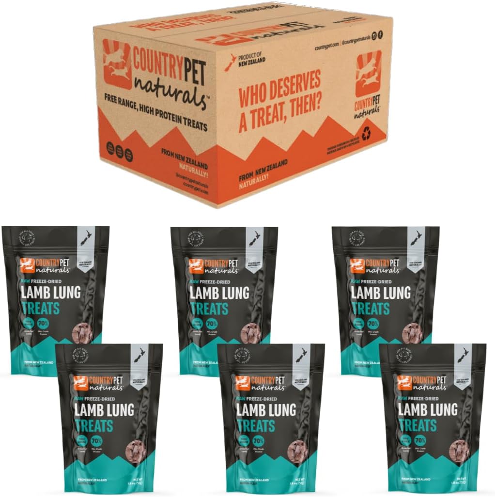 New Zealand Raw Freeze-Dried Venison Lung, Spleen & Kidney 62% Protein Bites 100% Grass-Fed, Premium, Single Ingredient, Grain & Gluten Free Dog Treat & Topper. No crumbling 3-pack