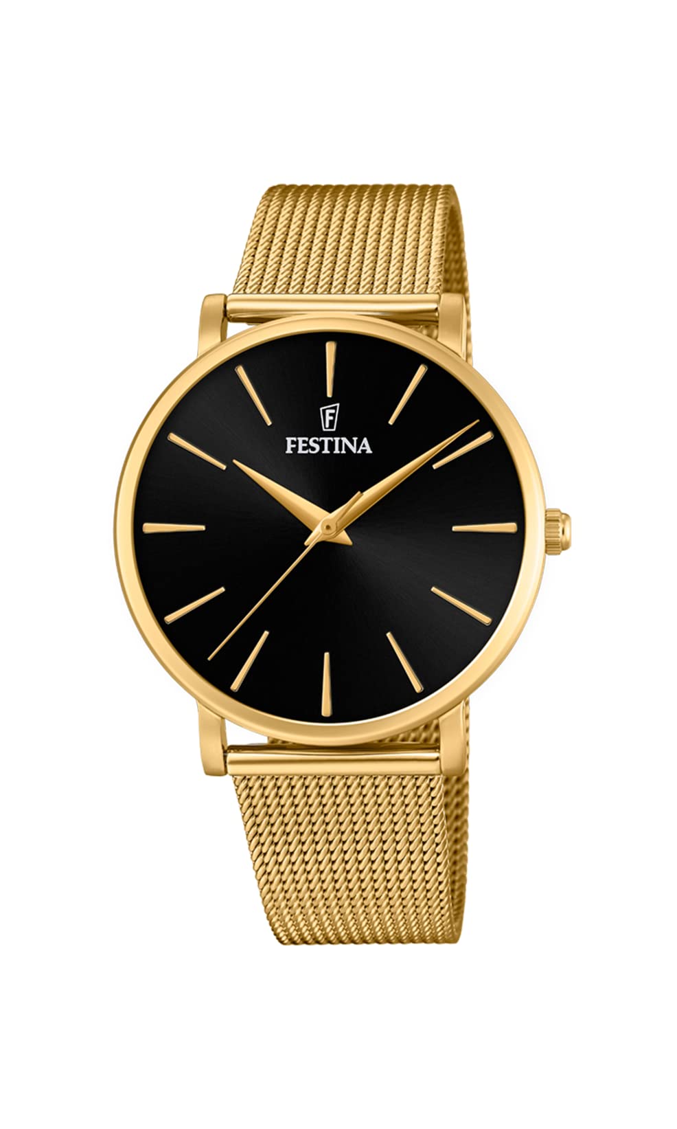 Festina Reloj Mujer Analógico de Acero Inoxidable 316l Dorado