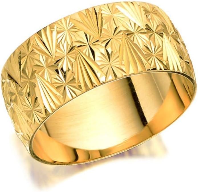 Hinds fhinds F.Hinds Womens Jewellery Jewelry 9ct Gold Diamond Cut Brides Wedding