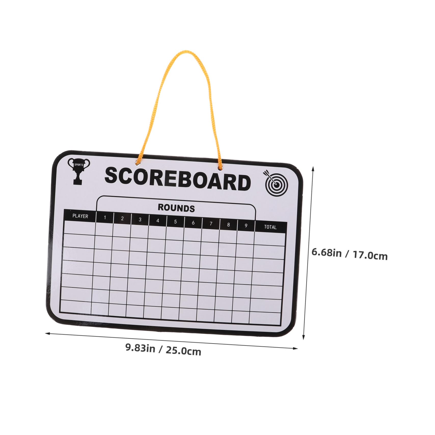 BESPORTBLE Golf Scoreboard Outdoor Golf Score Counter Dry Erase Board for Golfing Score Cards Compact Lightweight Double-Sided Whiteboard