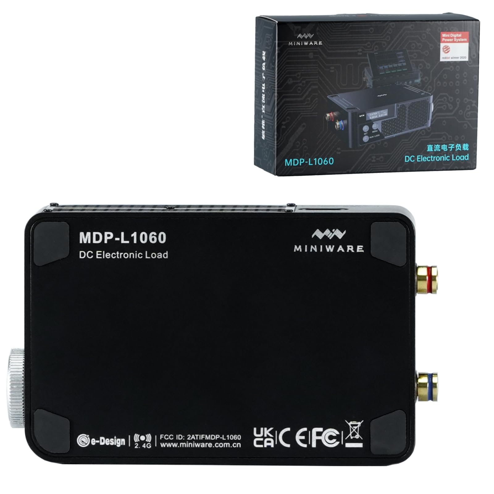 Charmgle DC Electronic Load Tester Programmable Smart Linear System, 100W DC 5V 2A Battery Capacity Detector for Lab Mini Power Meter Module