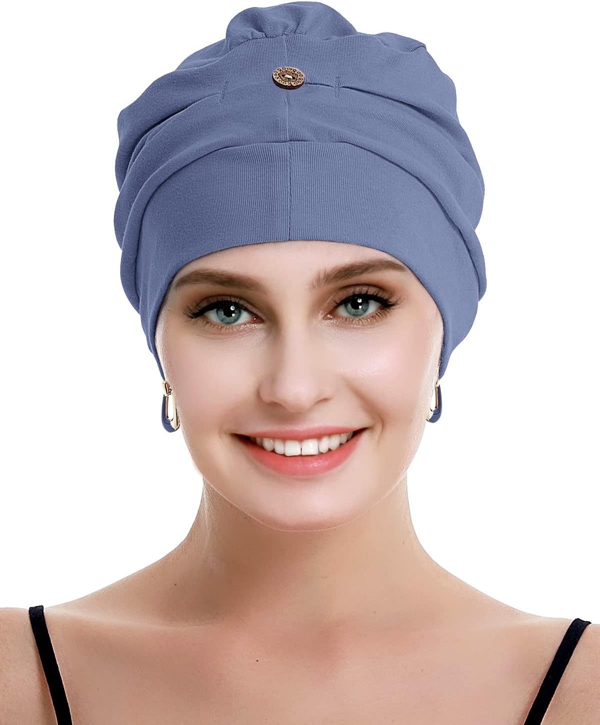 osvyo Cotton Chemo Turbans for Women Cancer Hairloss hat - Cotton Lightweight Headwear Sealed Packaging - Image 3