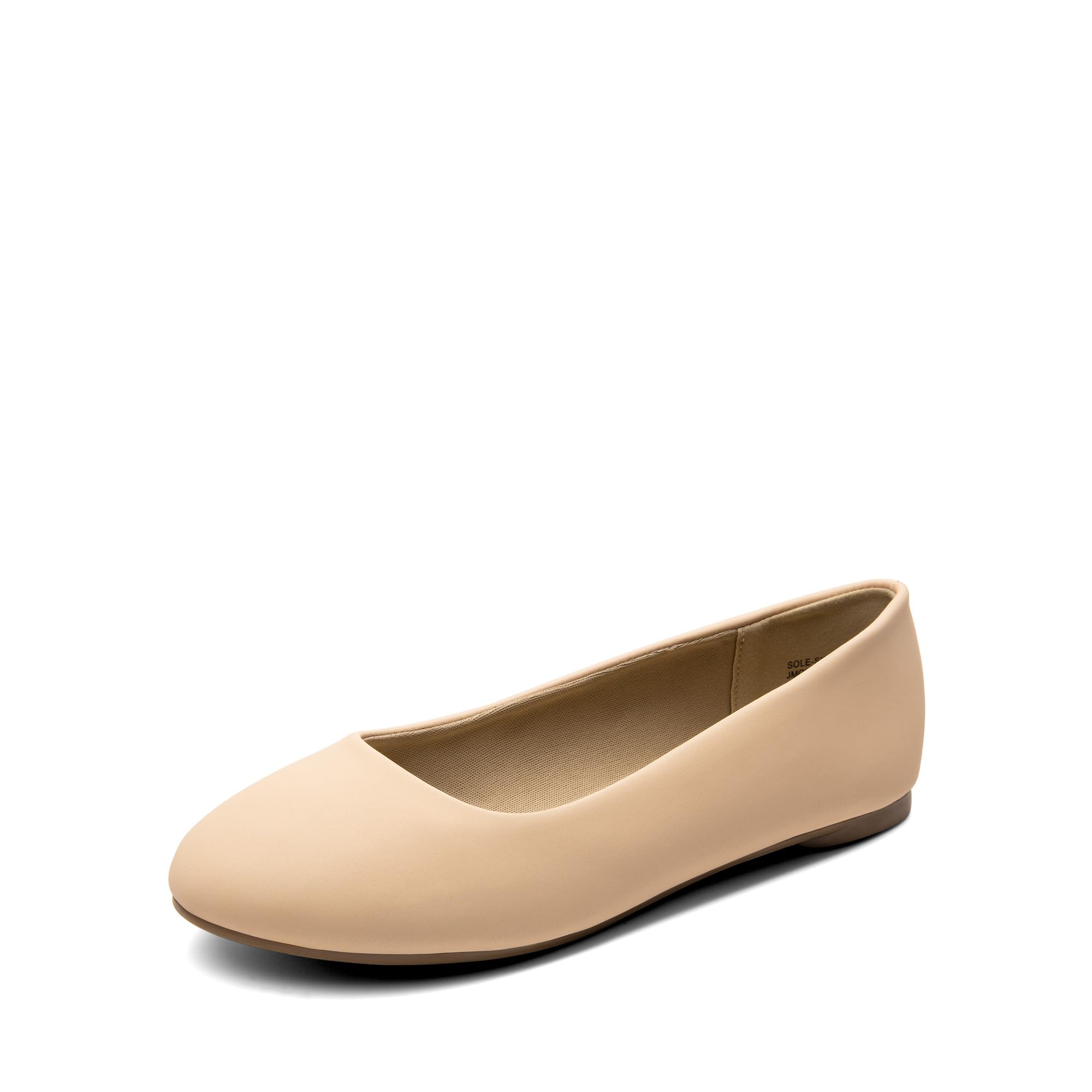 DREAM PAIRS Women's Sole-Simple Wide Width Flats, Ballerina Walking Flats, Comfortable Slip on Shoes